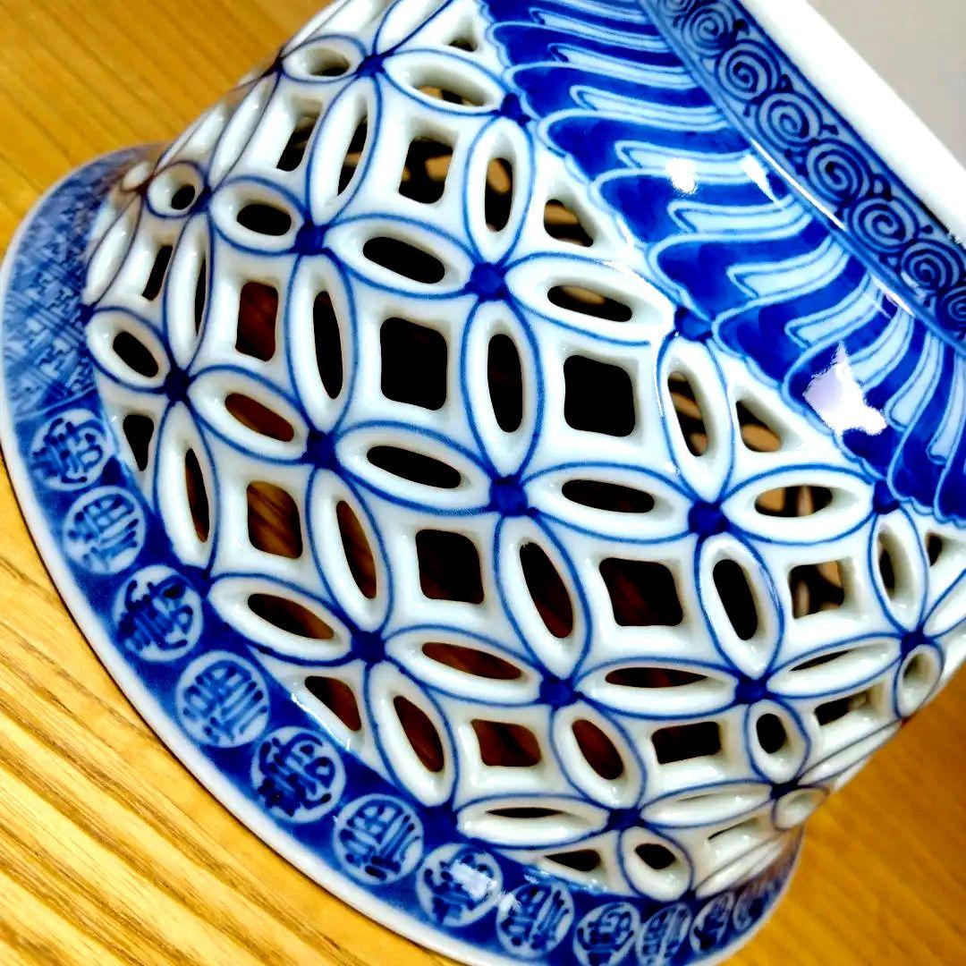 ☆ 平安春峰 清水焼 七宝透かし鉢 - yellows.co.jp 日本