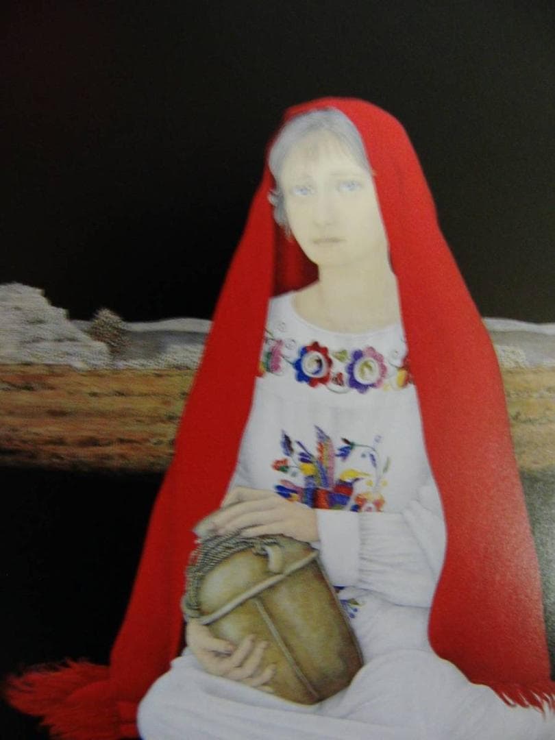 栗原喜依子、モンテアルバン幻想、希少な額装用画集より、新品高級額装付、状態良好