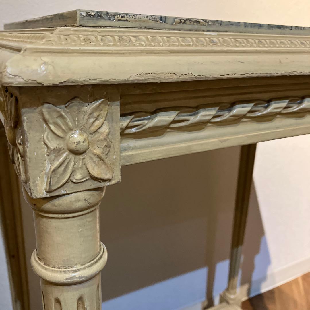 フランス 1900年アンティーク 大理石サイドテーブル