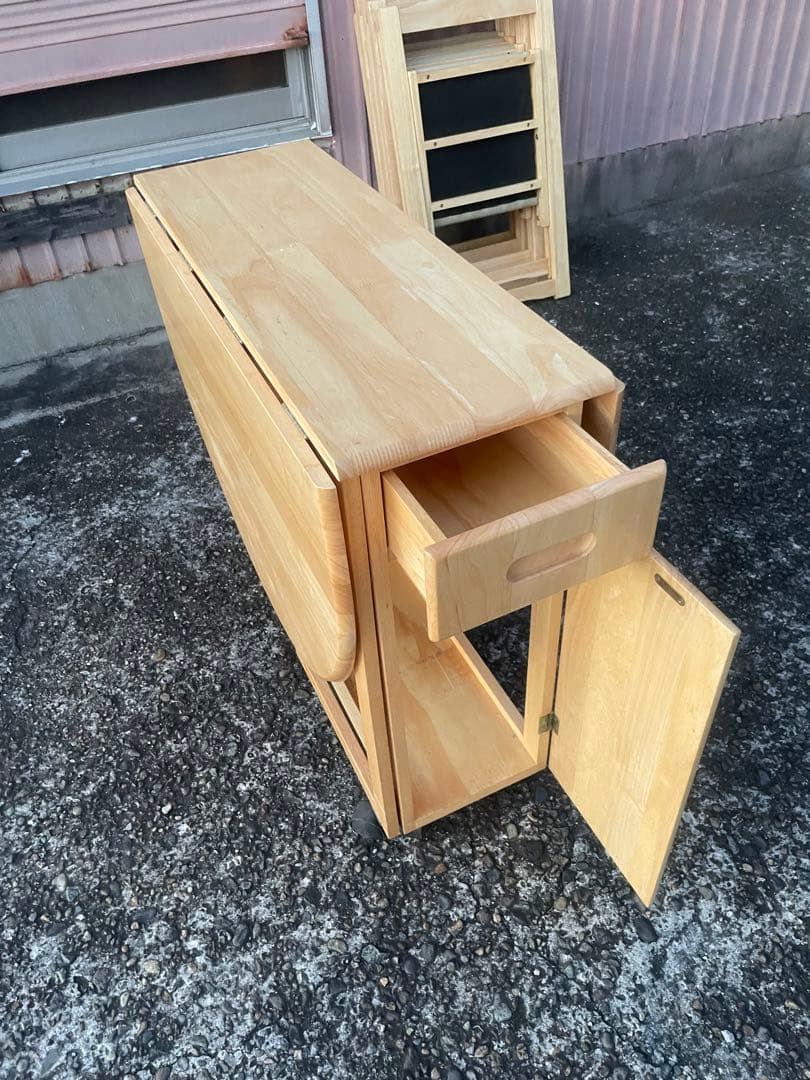 ダイニング　5点セット　折りたたみ式