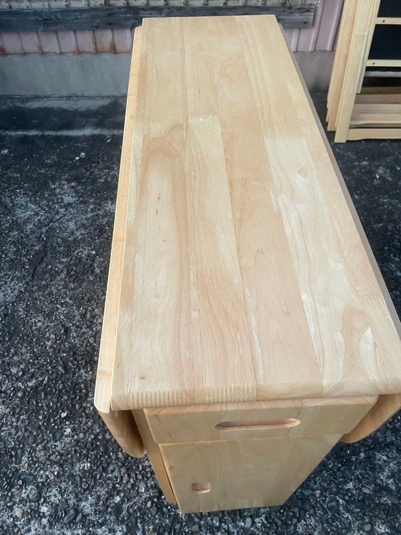 ダイニング　5点セット　折りたたみ式