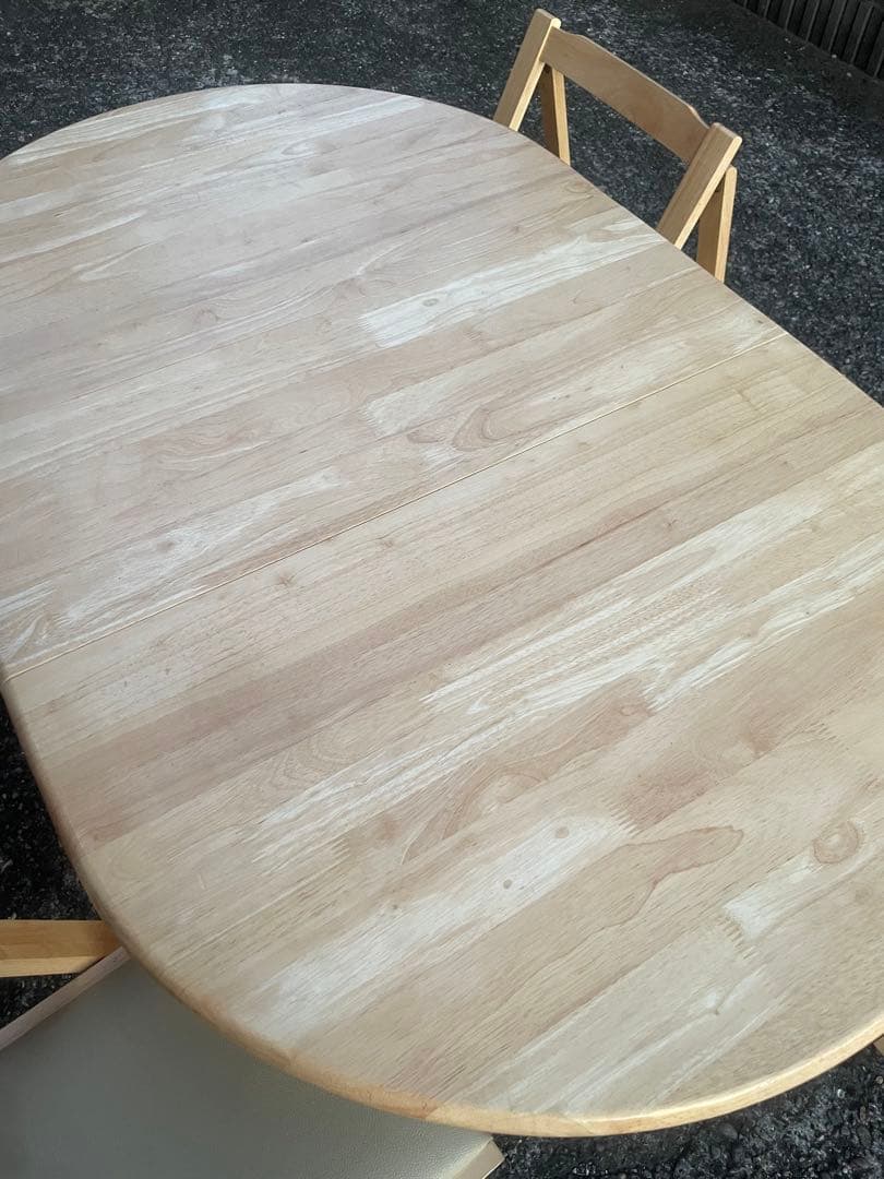 ダイニング　5点セット　折りたたみ式