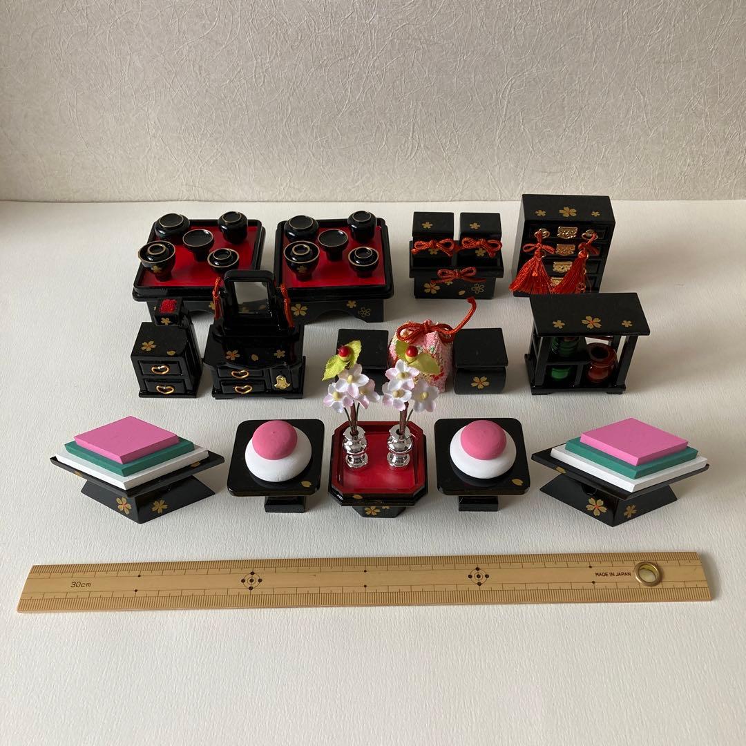 雛道具　雛飾り　ミニチュア　雛人形　お雛様　ふらここ　ひととえ　好きな方に