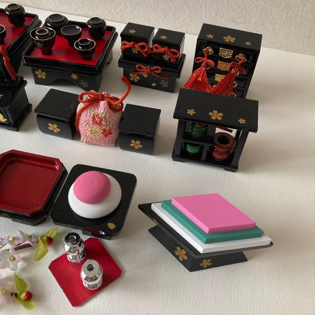 雛道具　雛飾り　ミニチュア　雛人形　お雛様　ふらここ　ひととえ　好きな方に