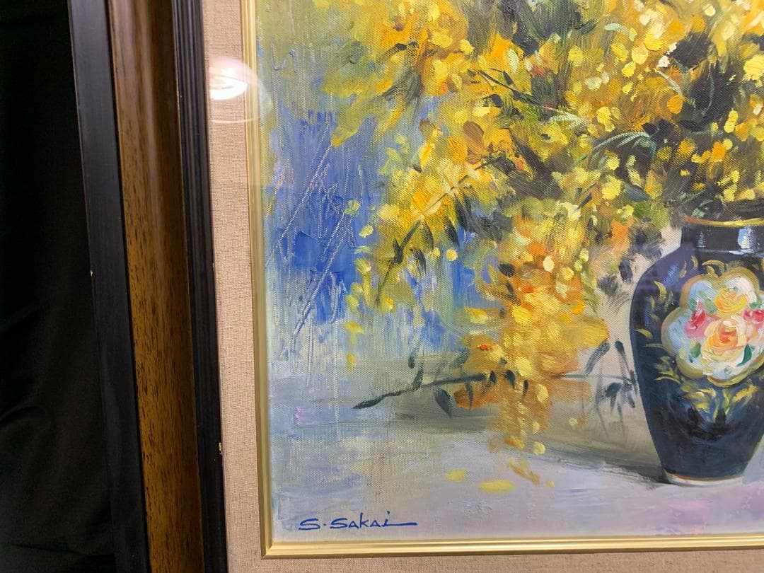 酒井修一郎　ミモザ　絵画