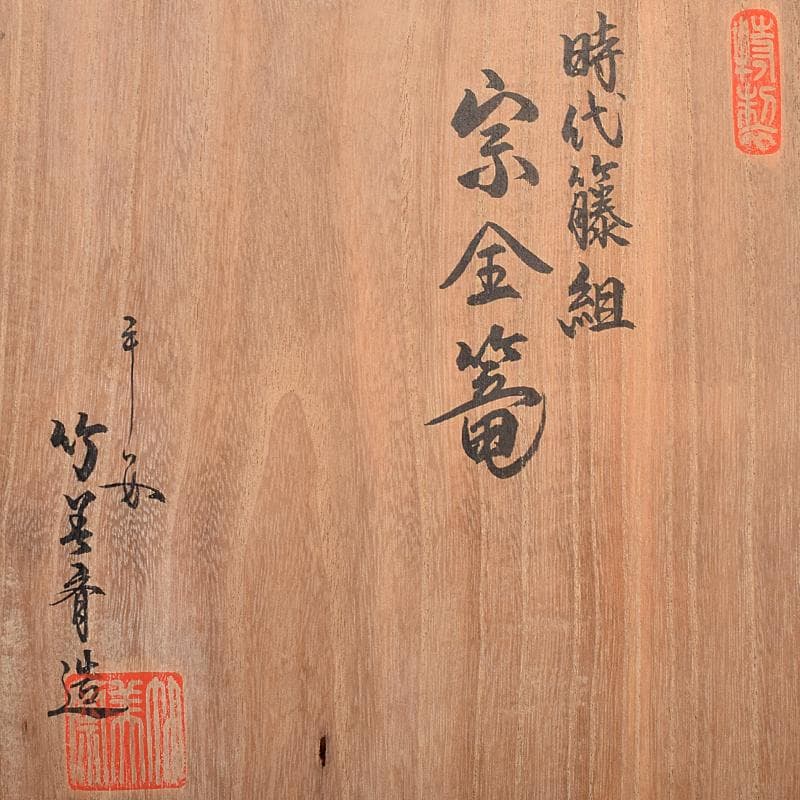 茶道具 平安 竹美斎造 時代藤組 宗金篭 共箱 M R7696B - メルカリ
