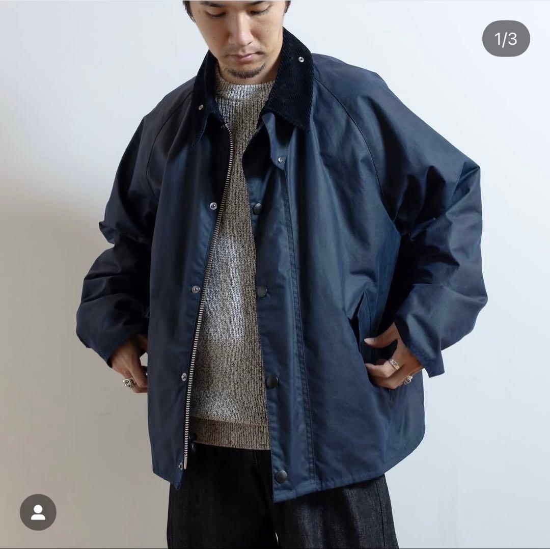 Barbour x Beauty&Youth トランスポート ネイビー 40