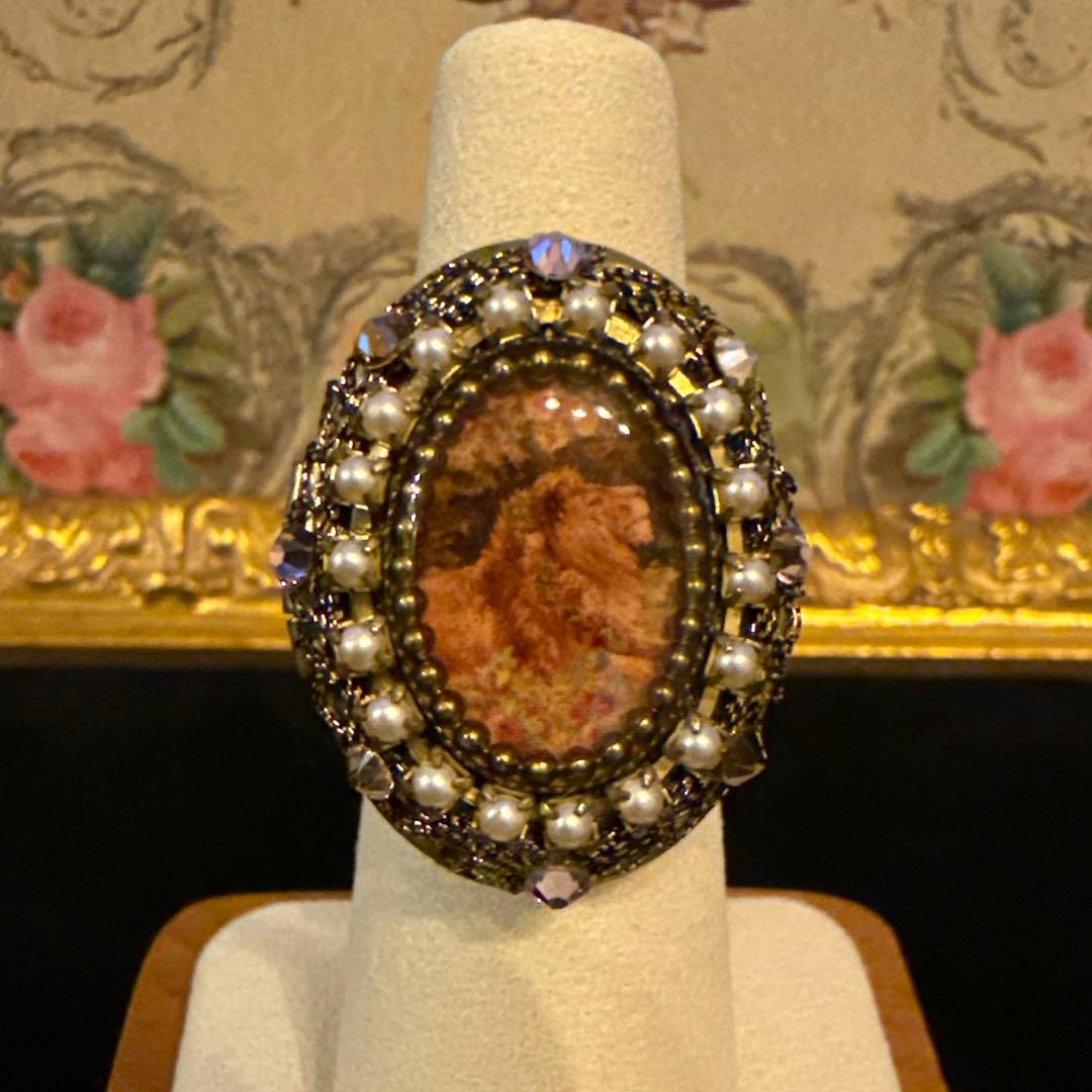 MICHAL NEGRINミハエルネグリンライオンブローチ&ロケットリングセット