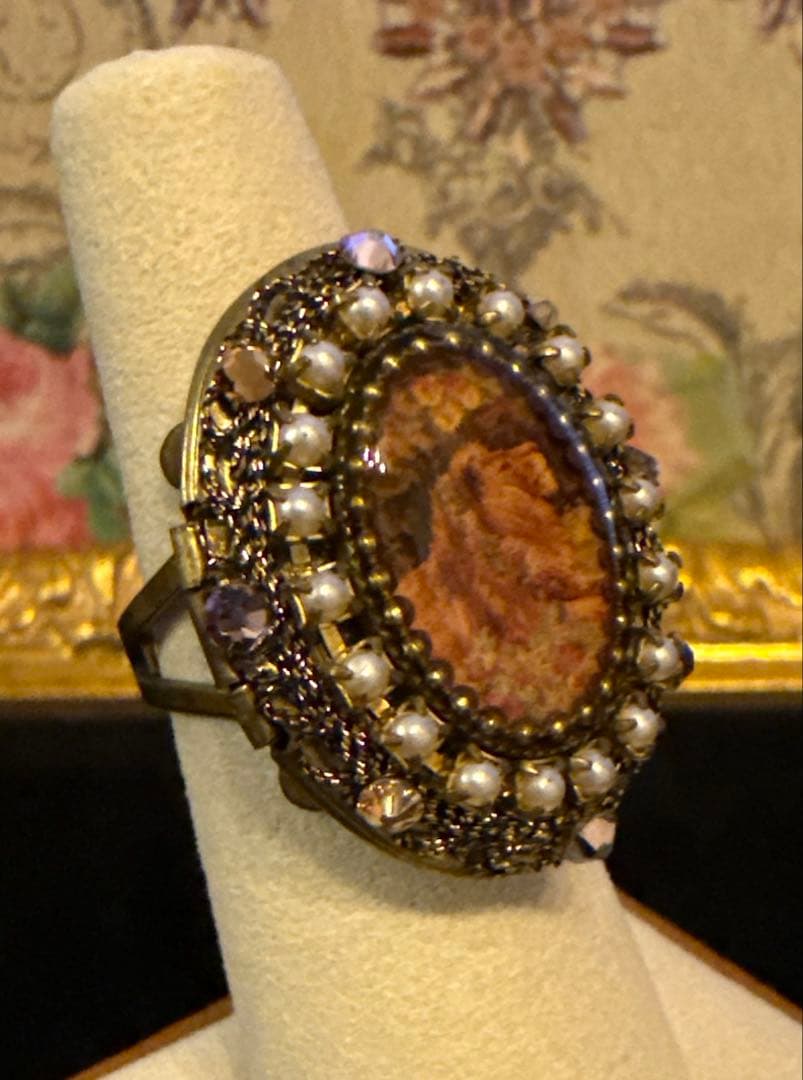 MICHAL NEGRINミハエルネグリンライオンブローチ&ロケットリングセット