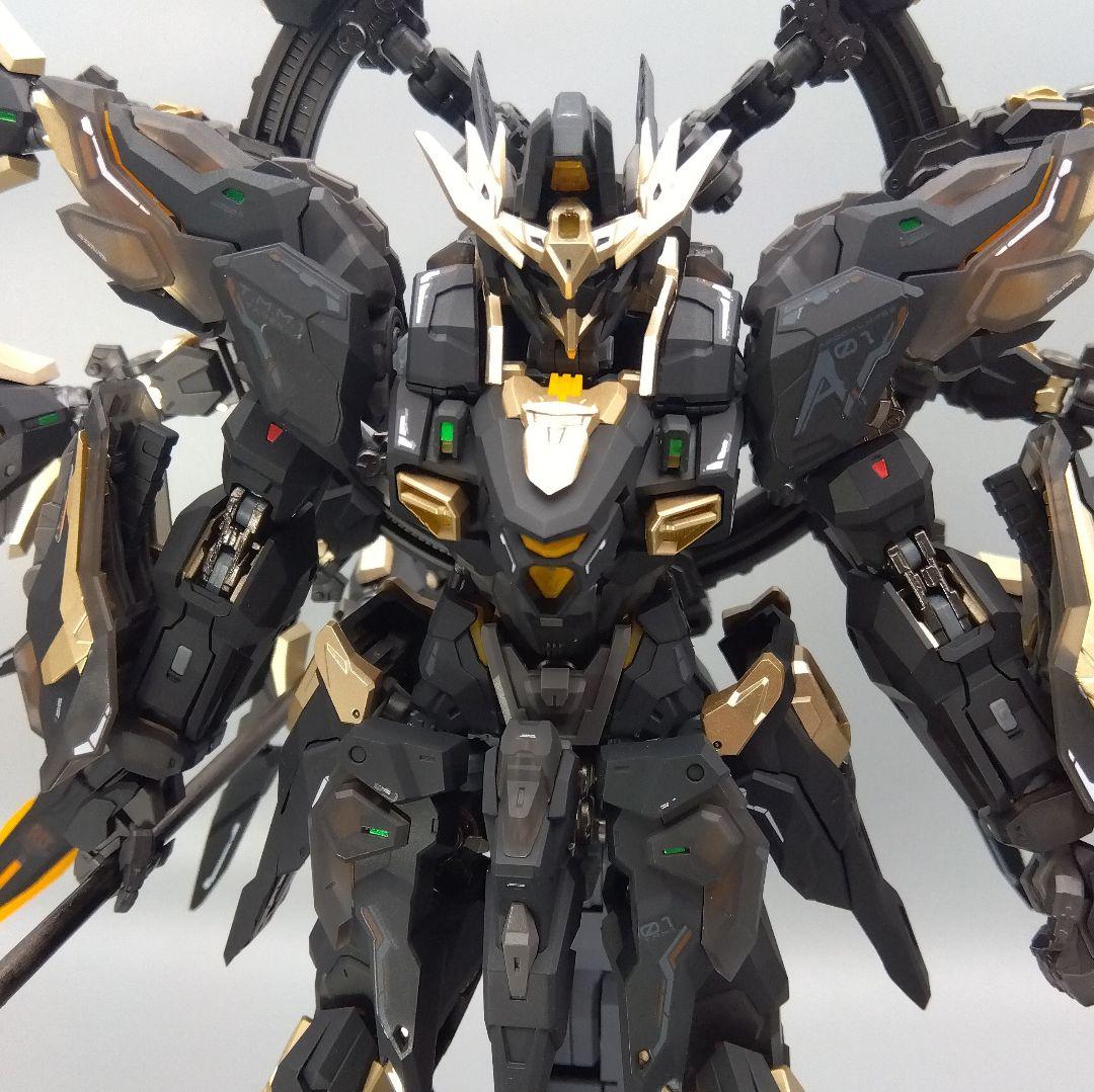 海外プラモ MG アポカリプス 天啓 黒色ver. 一部塗装済完成品 無限新星