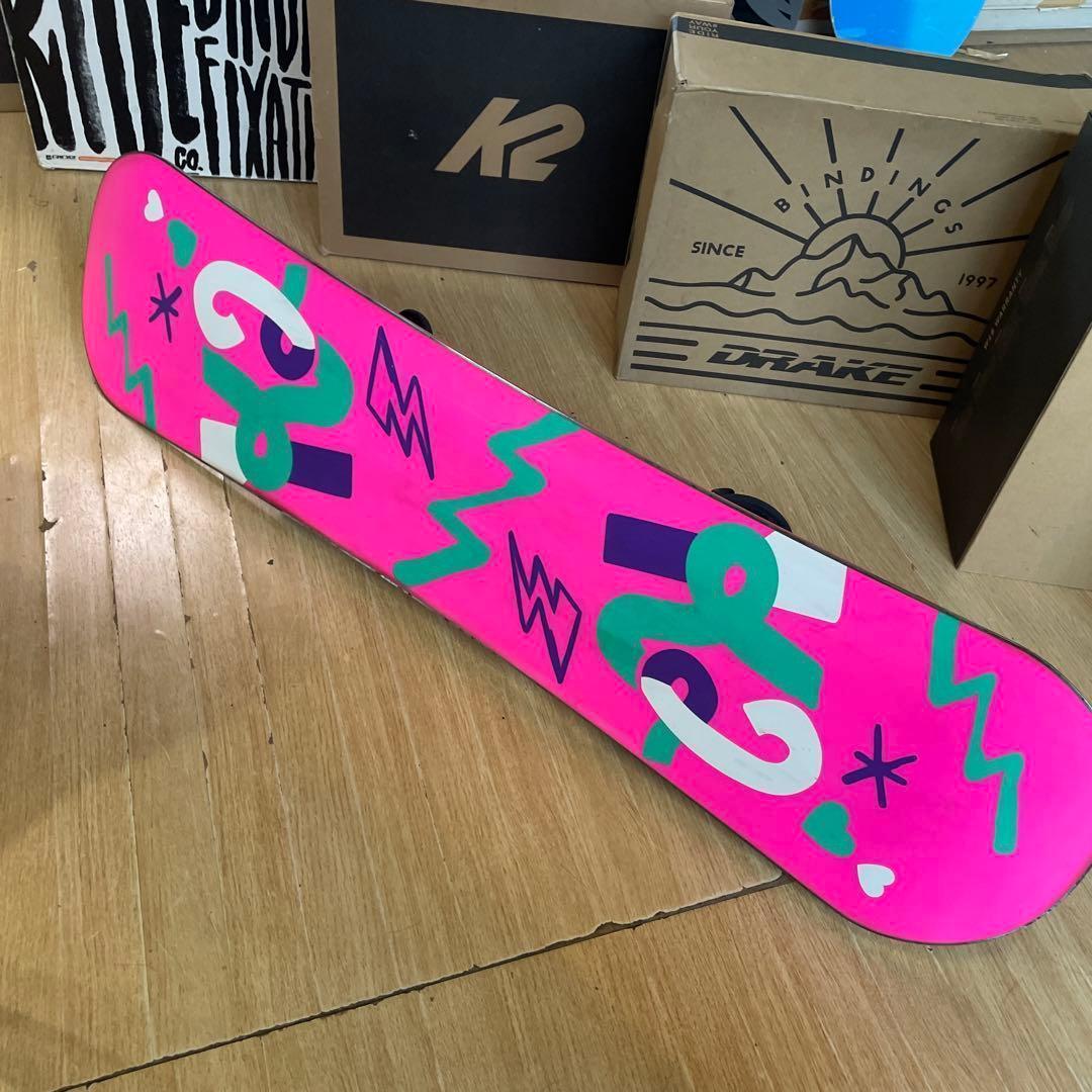 K2×ZUMA キッズスノーボードセット 未使用バイン付3点セット 100