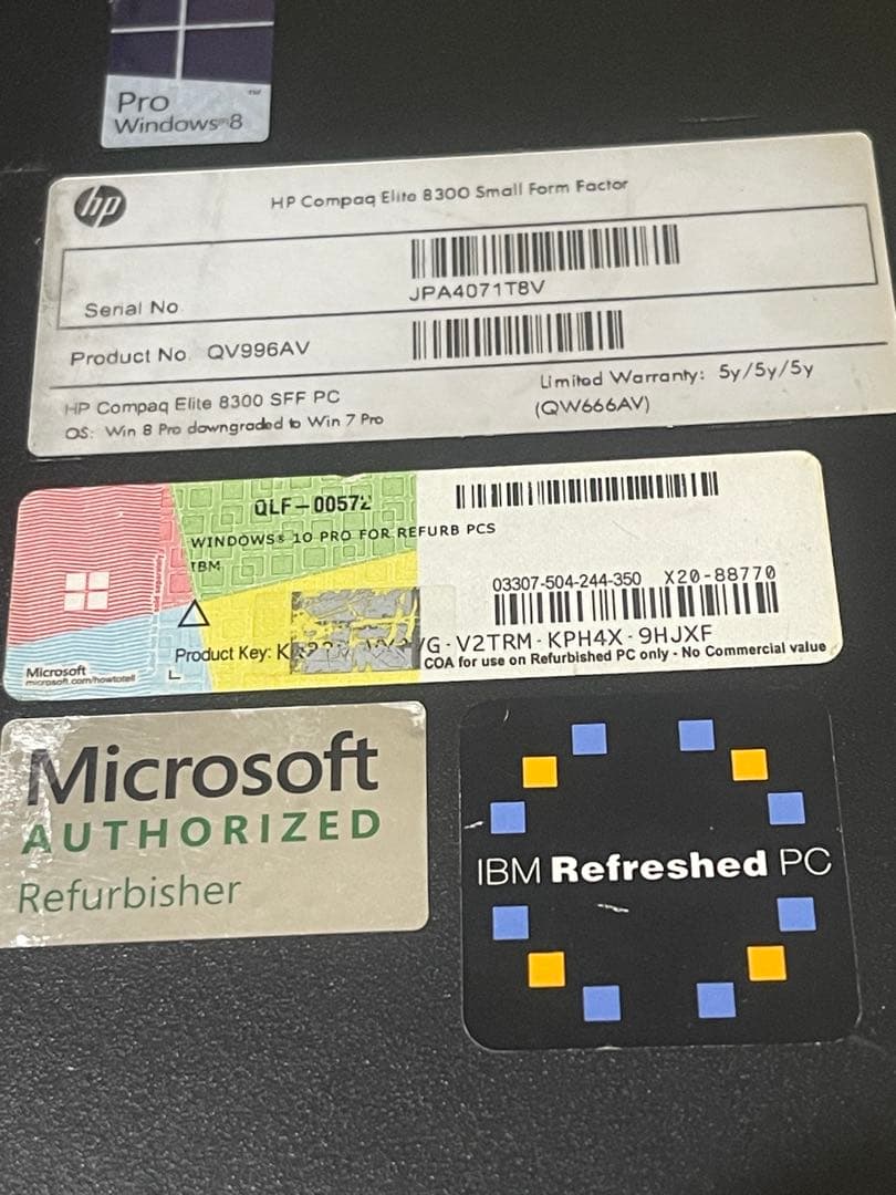 デスクトップPC リノベーション Hewlett Packard