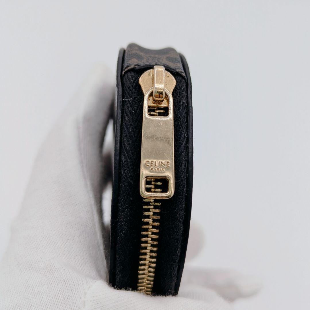 CELINE セリーヌ トリオンフ レザー ケース ダーク ブラウン