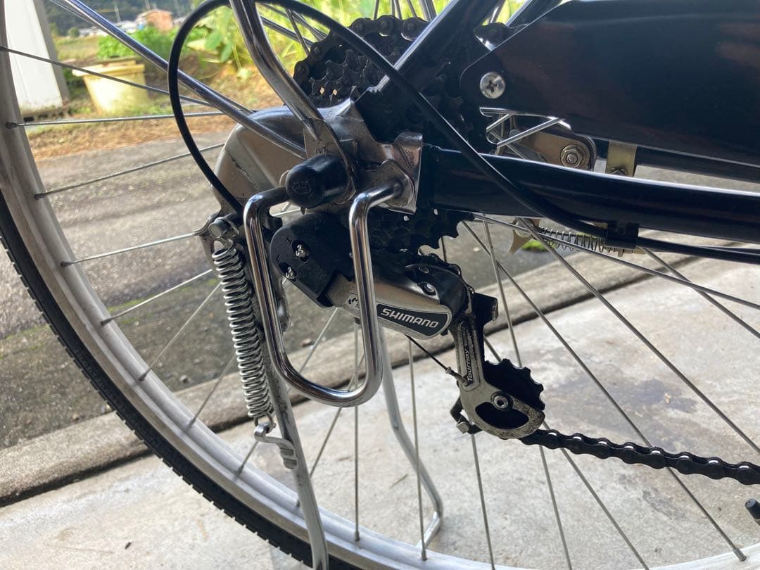 ママチャリ 自転車 シティサイクル 6速 前カゴ付き