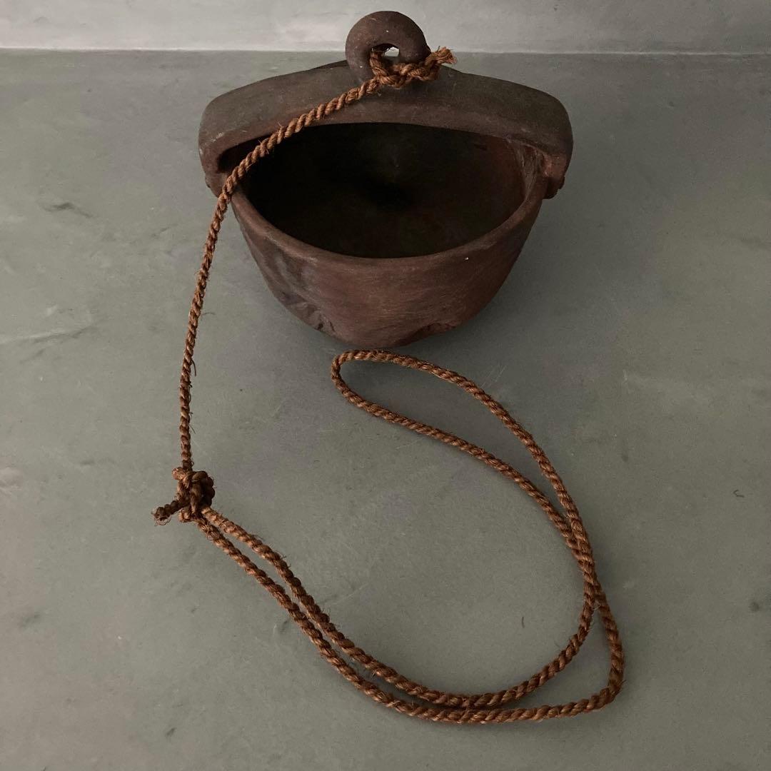 泉喜仙 大樋焼 釣瓶 花入 松雲窯 花器 - メルカリ