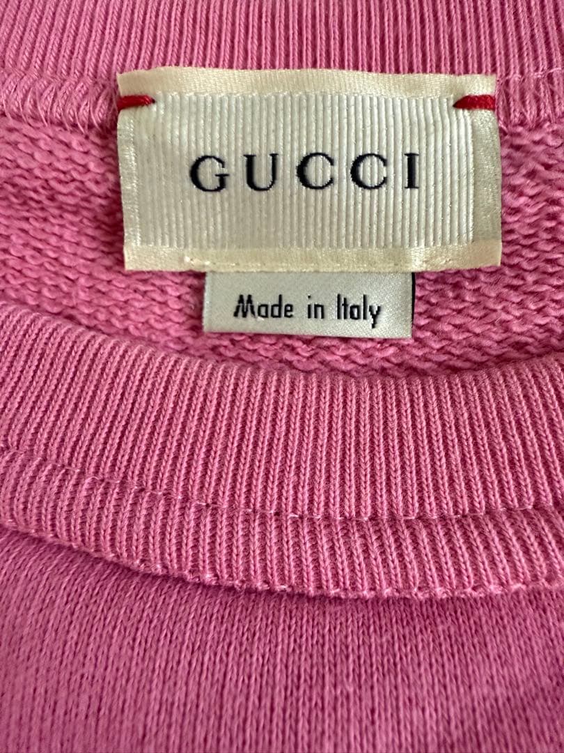 激安！GUCCI ピンク トレーナー BLIND FOR LOVE