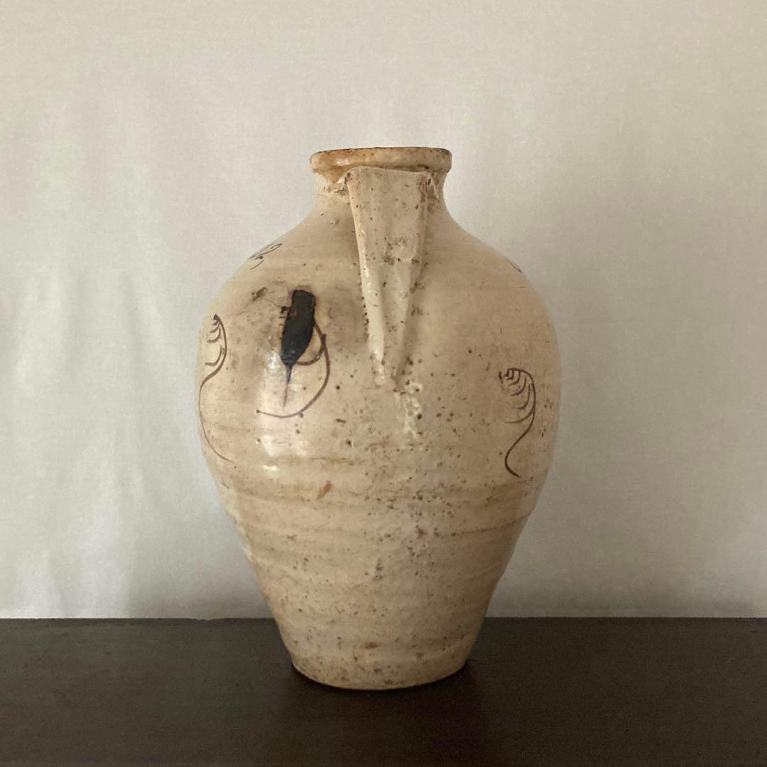 スペイン骨董 エル・ブエンタ・デル・アルゾビス窯 片手壺 水差し