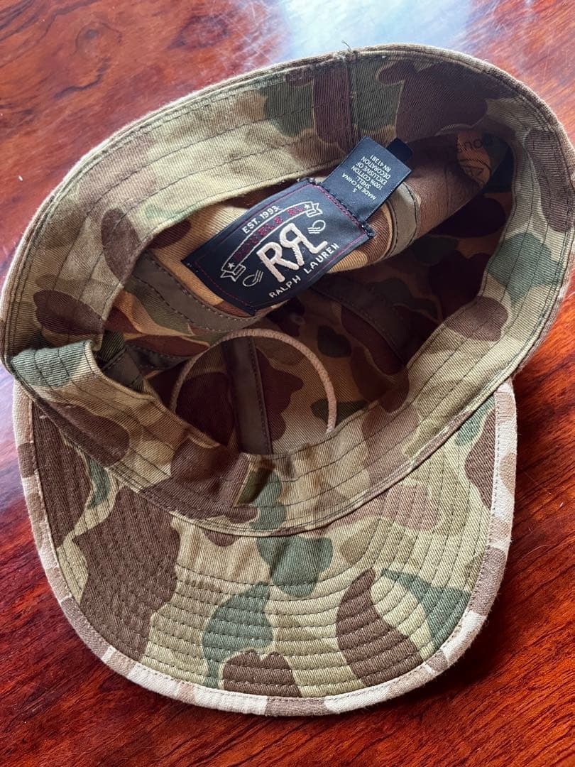 RRL Mighty 8 Nylon Cap S