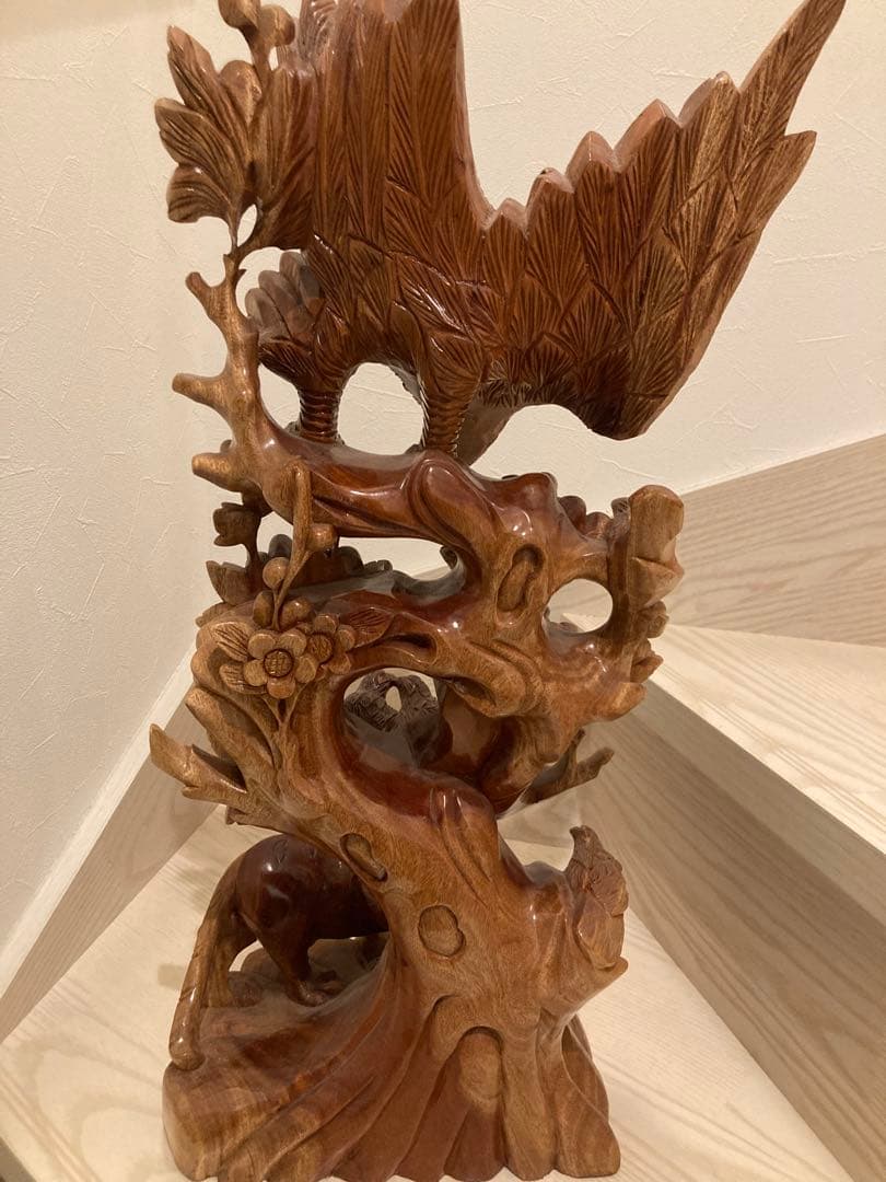 彫刻 木製 オブジェ 骨董品