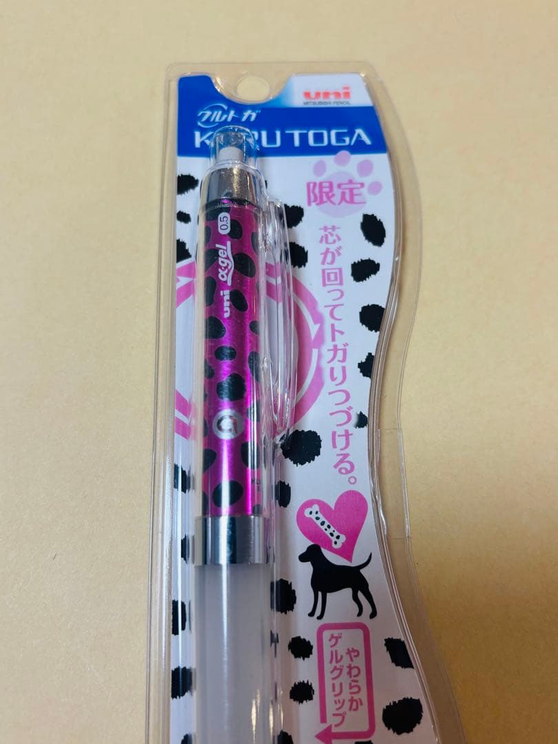 uni アルファゲル　シャーペン　クルトガ　限定ダルメシアン　ローズ