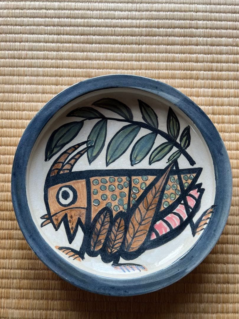 北川民次の陶器バッタ