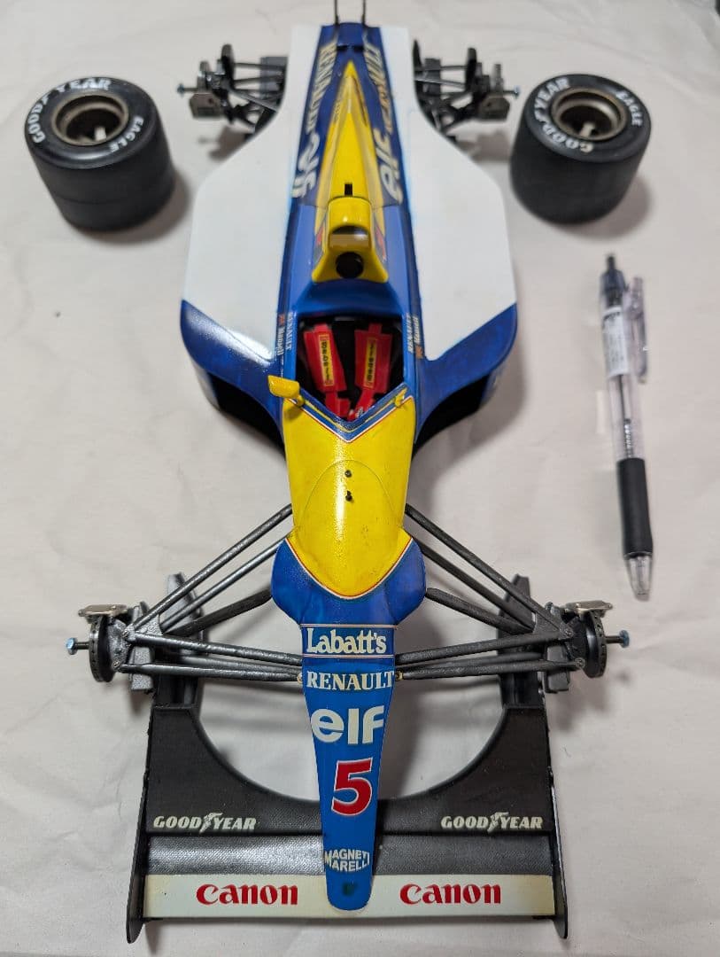 タミヤ1/12ウィリアムズルノーFW14組み立て済ジャンク - メルカリ