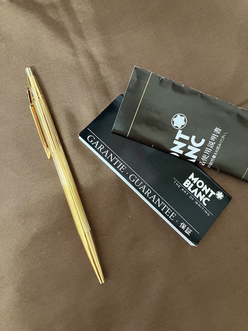 MONT BLANC ゴールド ボールペン本体 保証書付き O1114638