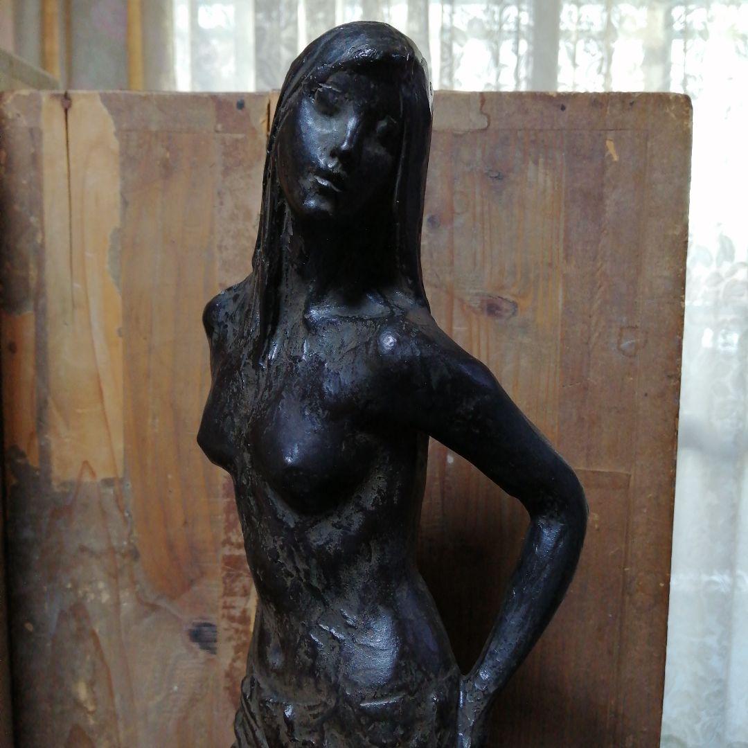 浦山一雄　ブロンズ像　青春　50cm　9.6kg