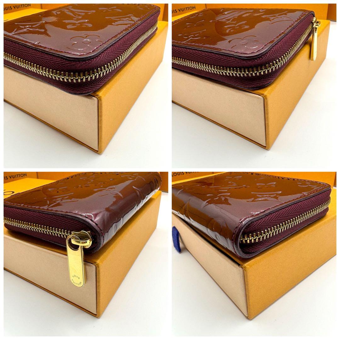 【美品】ルイヴィトン モノグラム ヴェルニ ジッピーパース アマラント