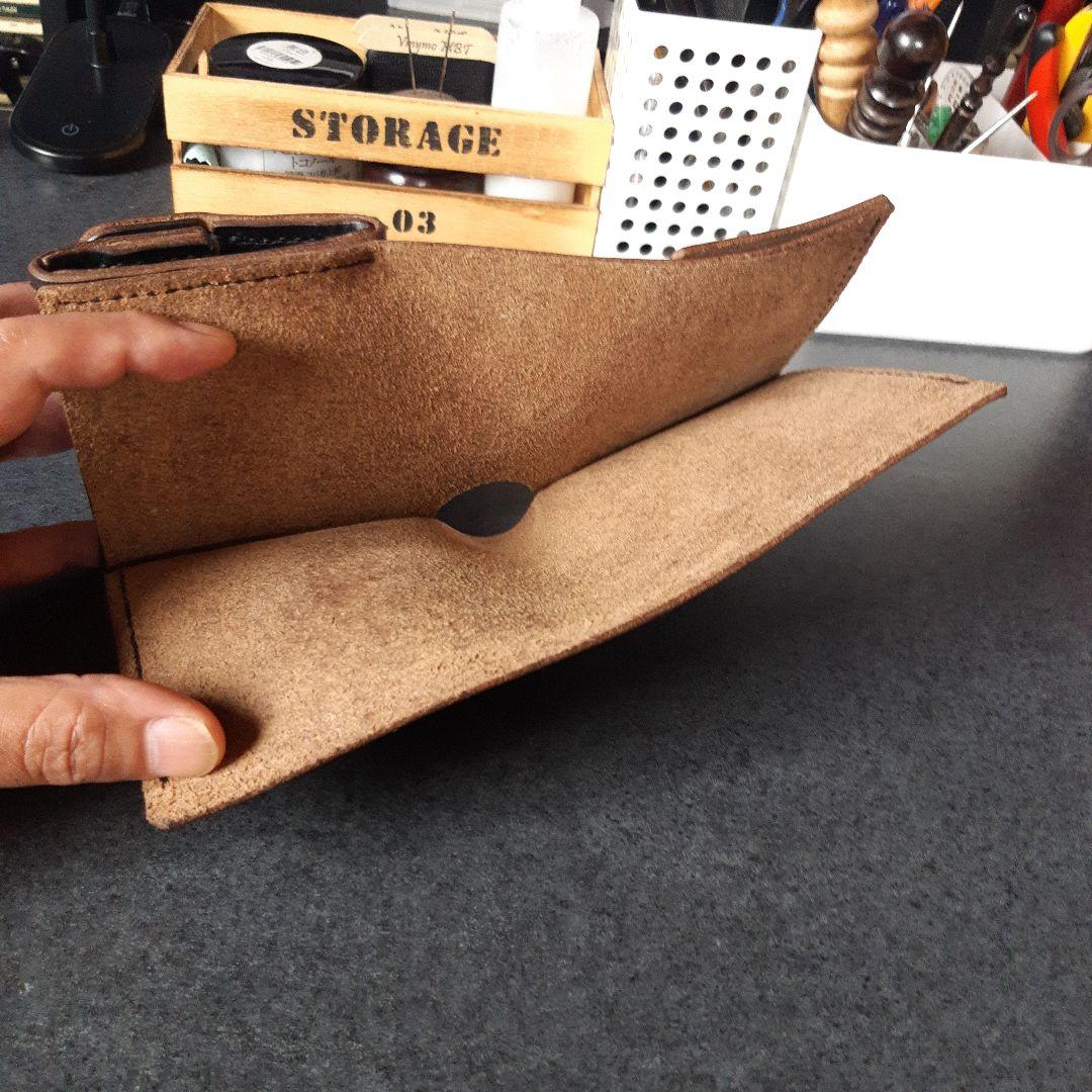 HORWEEN★クロムエクセル　二つ折り財布 オールブラック