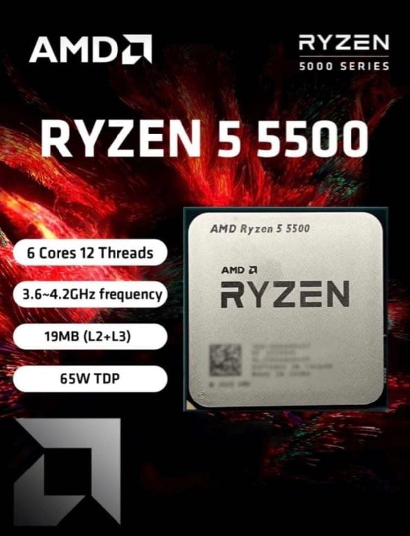 AMD Ryzen 5 5500 CPU新品未使用 - メルカリ