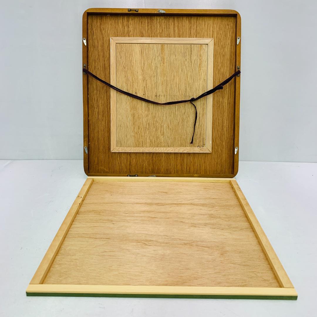 川端康成 『雪国』 冒頭文 書道 額装 落款あり 肉筆 ガラス入り 日本