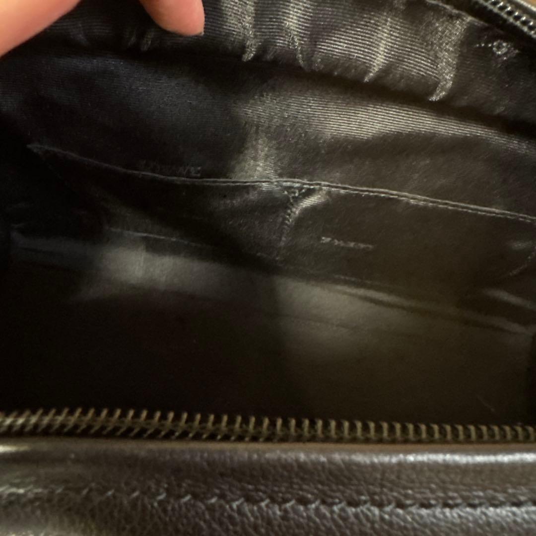 LOEWE ブラックレザー ハンドバッグ　ロエベ