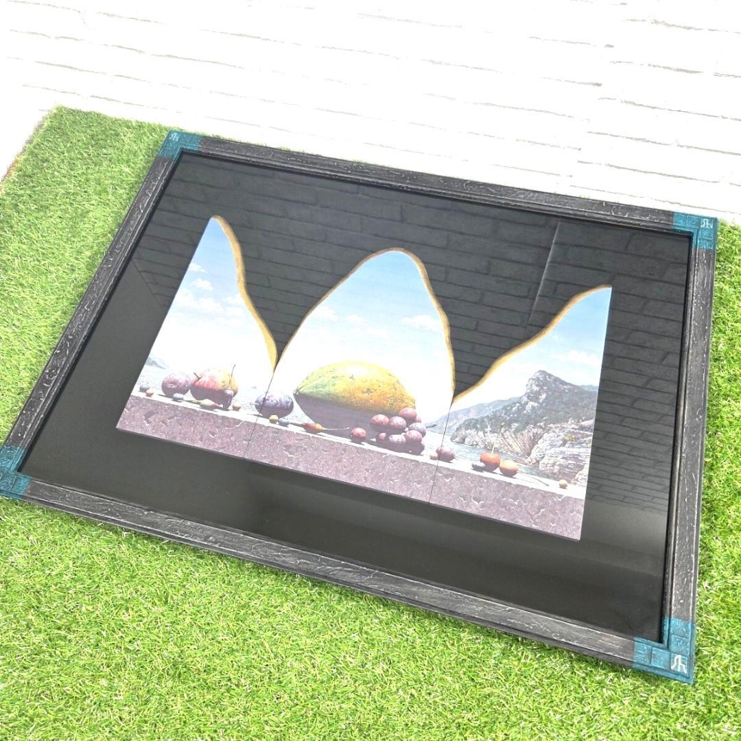 h*u様 細迫 諭「大地と海と果実」 額装 絵画 アート 現代美術の通販は