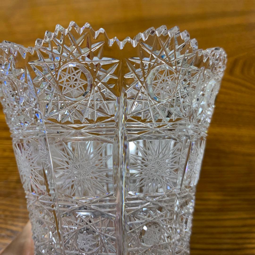 ボヘミア クリスタルガラス BOHEMIA 花瓶 花器 ミニブーケ