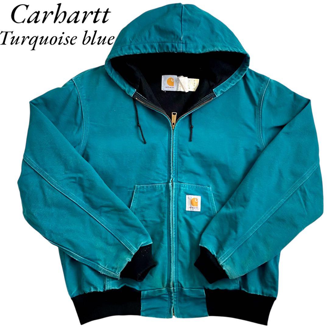 Carhartt アクティブジャケット ティファニーブルー レアカラー グリーン