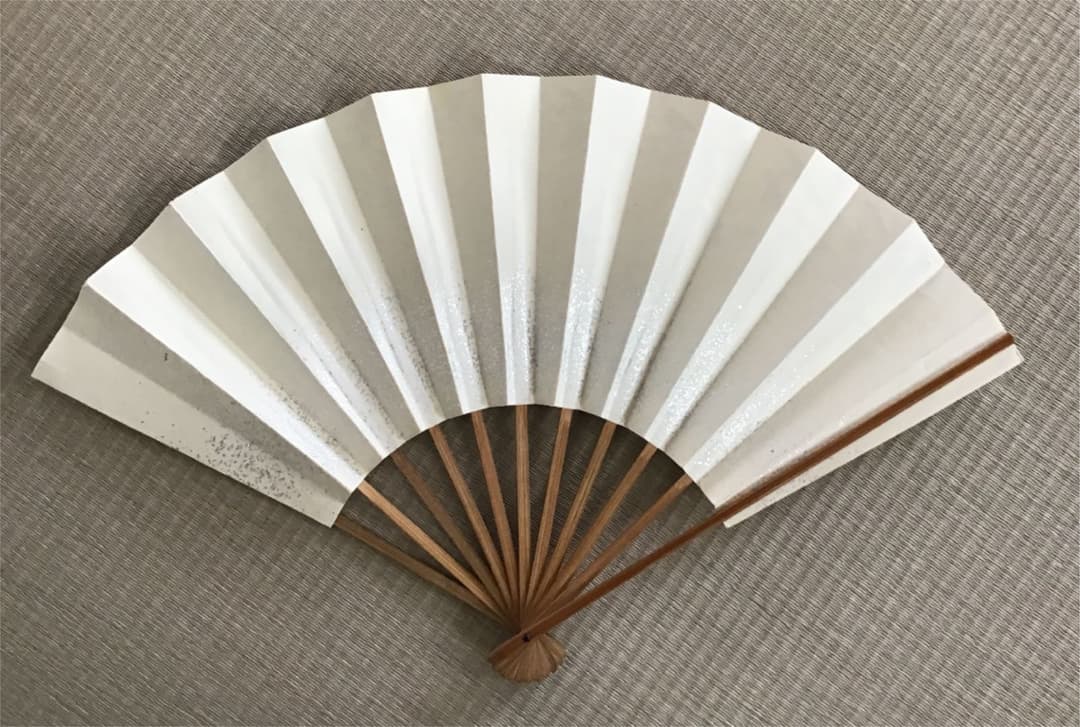 安藤耕斎 あんどうこうさい 柘榴図】扇子