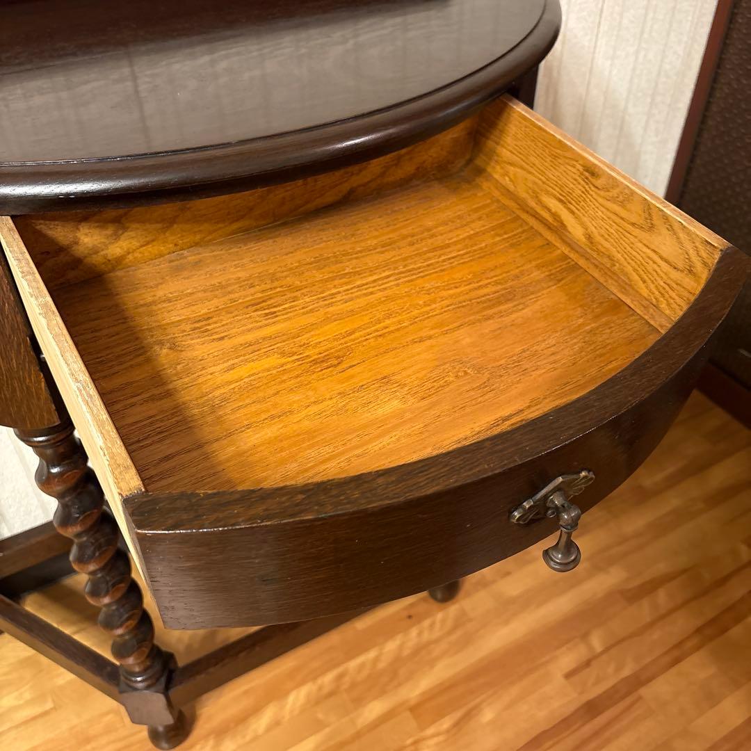 美品！イギリス アンティーク家具 コンソールテーブル花台ダーク