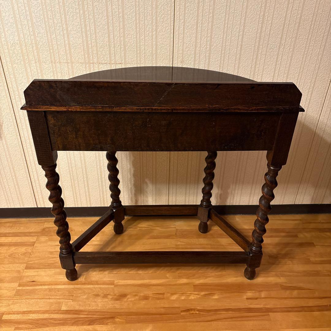 美品！イギリス アンティーク家具 コンソールテーブル花台ダーク