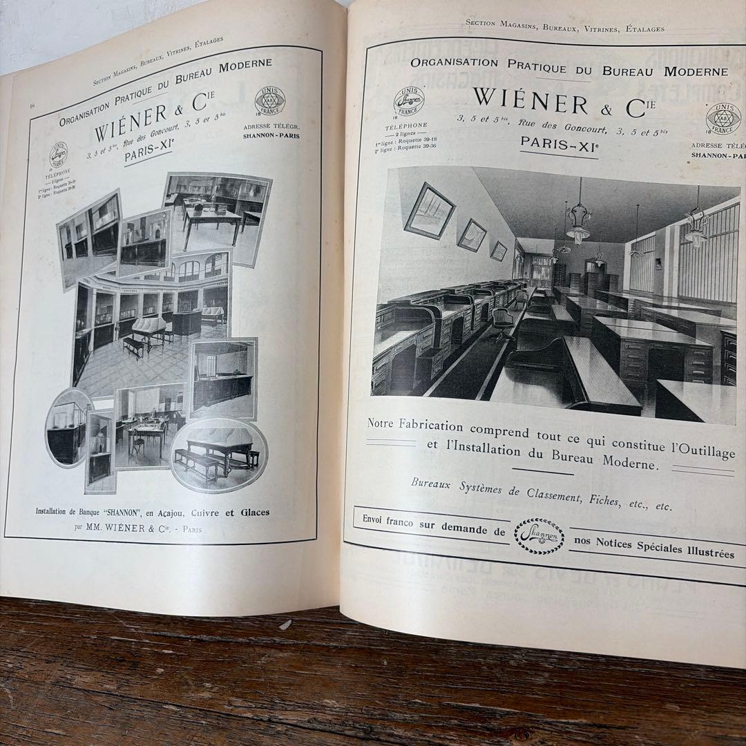 フランスアンティーク 水回りカタログ 資料 内装 希少1921年 建築