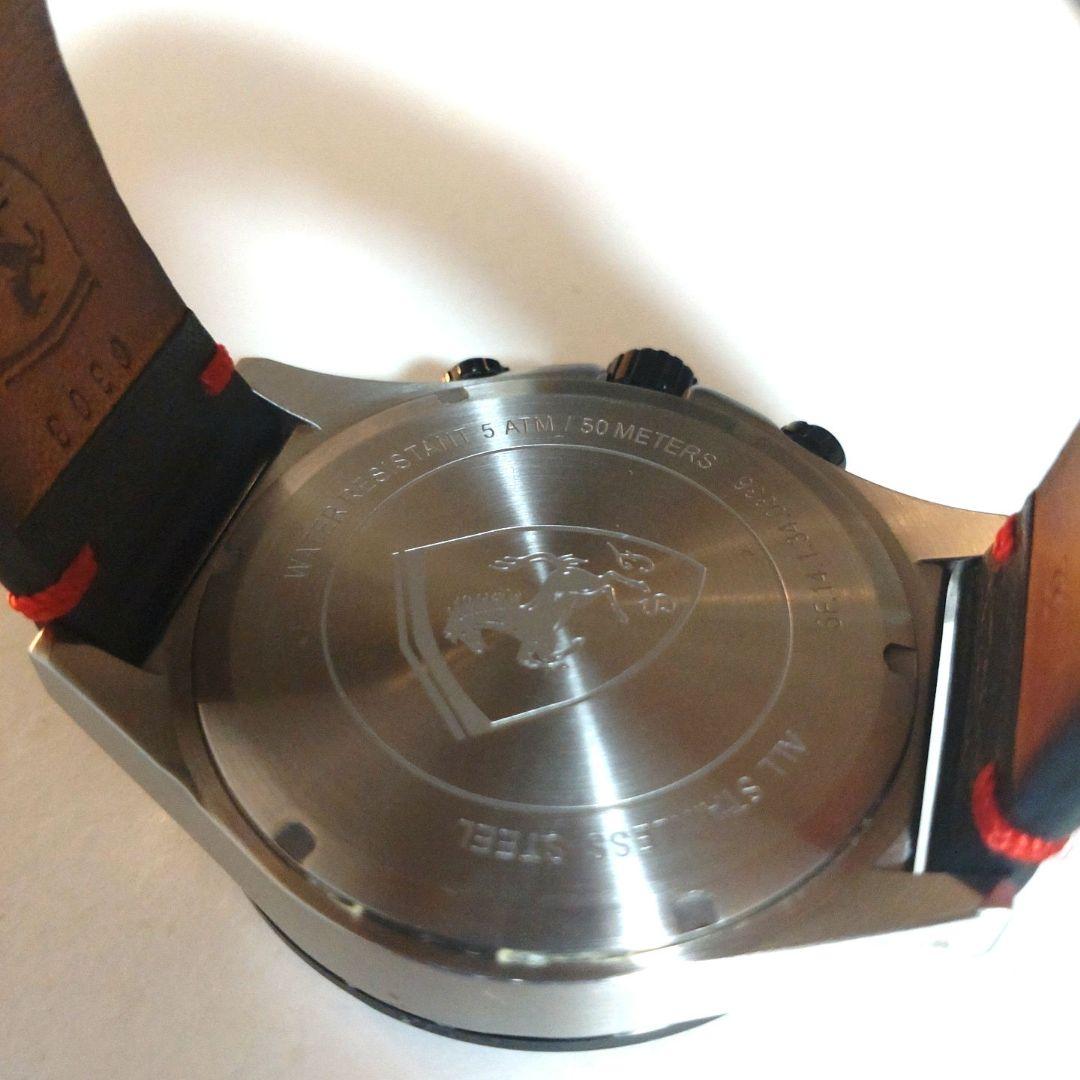 Scuderia Ferrari クロノグラフ 時計 レッド