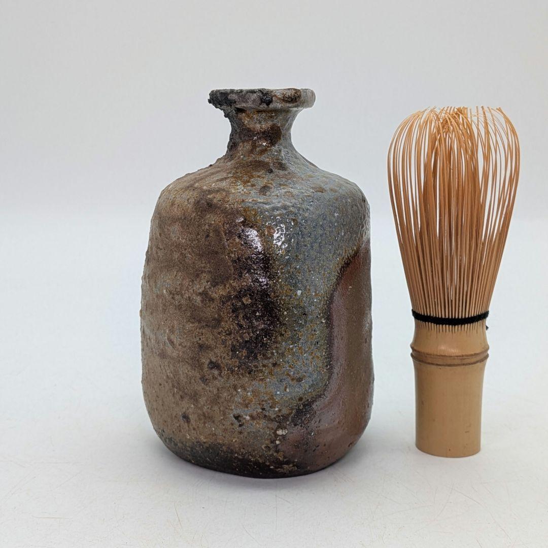 本山和泉 備前焼 窯変徳利 共箱栞 とっくり 酒器 食器 一輪挿し花入 花瓶