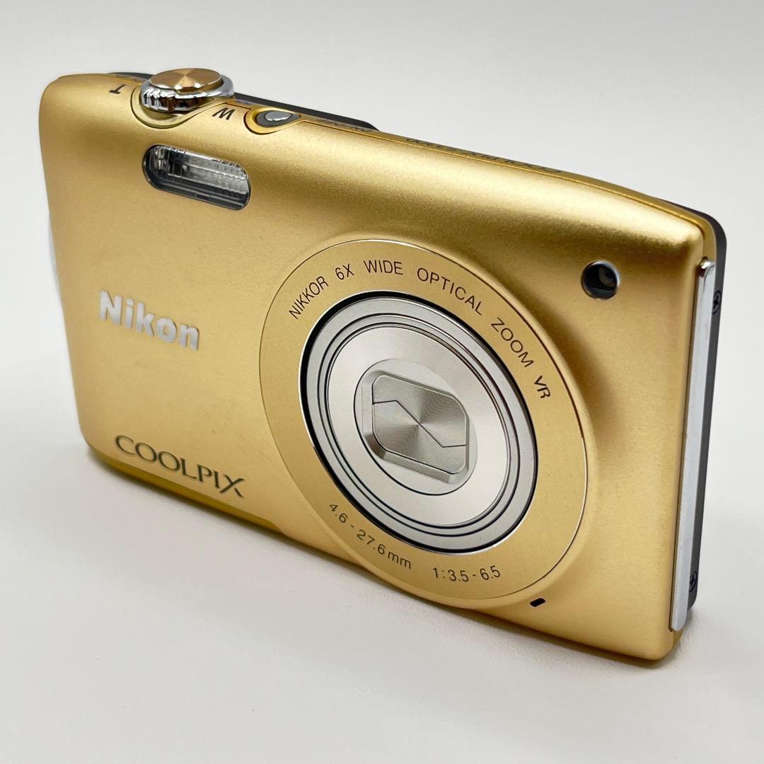 美品、完品】 ニコン COOLPIX S3300 スイートゴールド CCD搭載