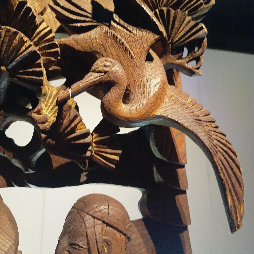 木彫り 縁起物 たかさご 彫刻 だんじり 寺院 仏閣 仏像 骨董品
