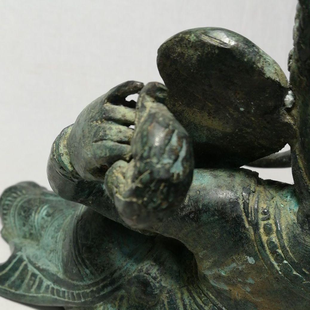 古銅 ガネーシャ 涅槃像 神