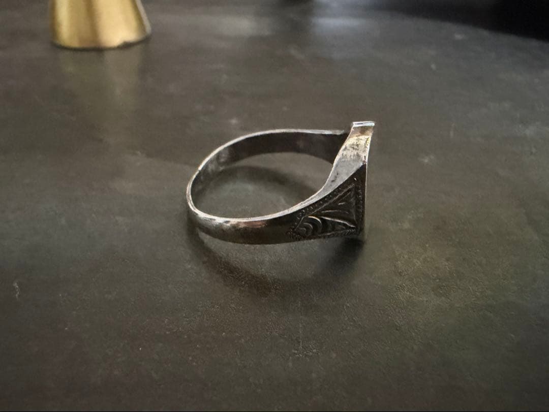 希少　ヴィンテージ　リング　アンティーク　アメリカ　シグネット　925