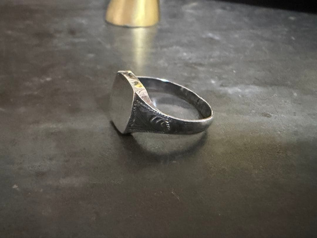 希少　ヴィンテージ　リング　アンティーク　アメリカ　シグネット　925