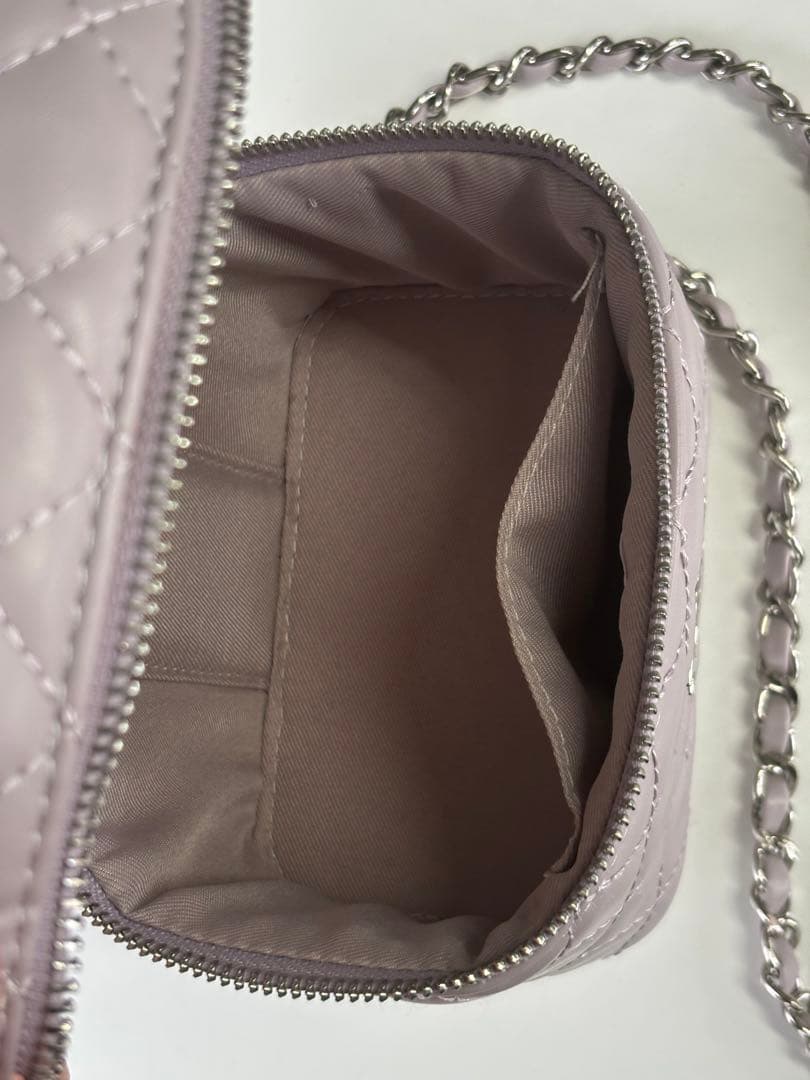 Darich キルティングスクエアバニティミニバッグ ラベンダー