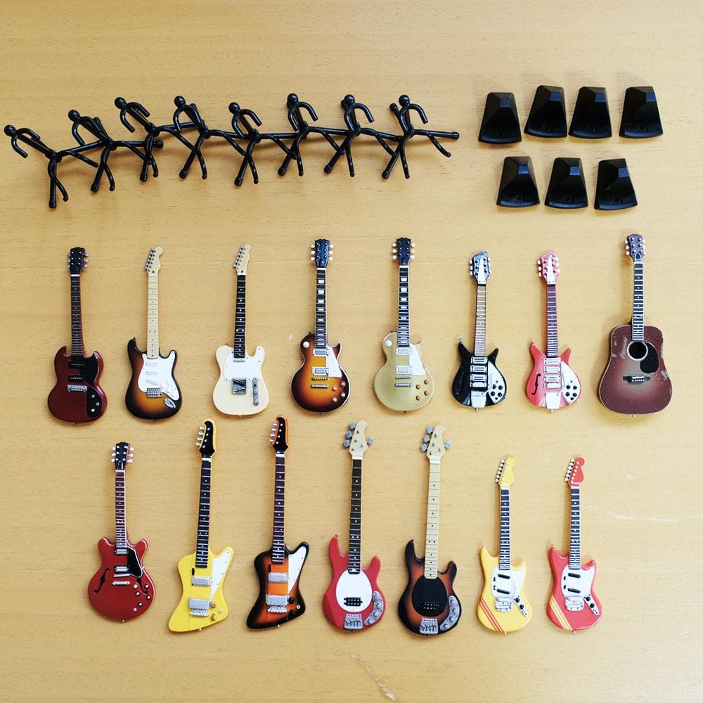 BECKギターコレクション ミニチュアエレキギター 15本セット