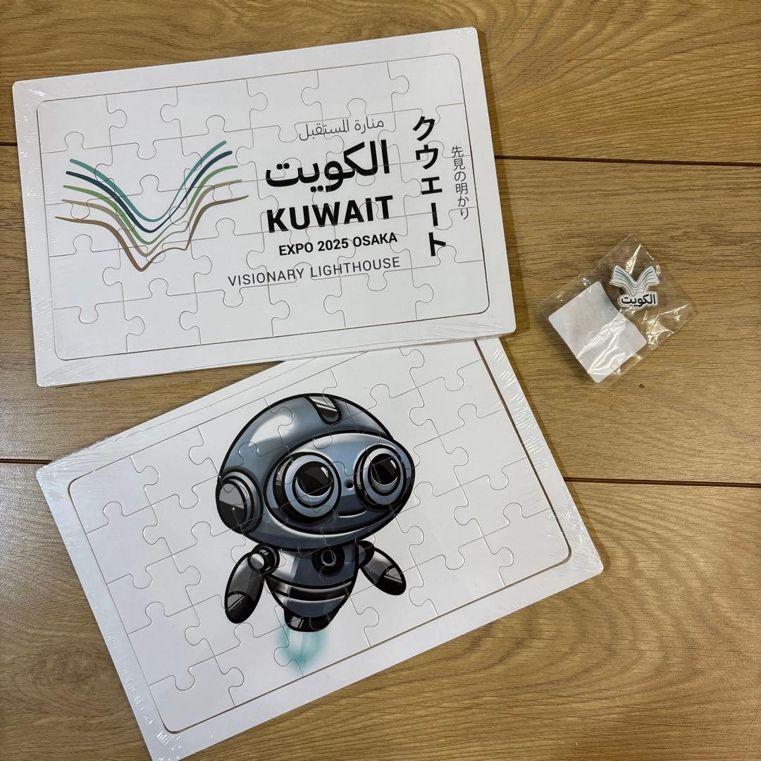 大阪万博 EXPO 2025 OSAKA クウェート ジグソーパズル ピンバッジ